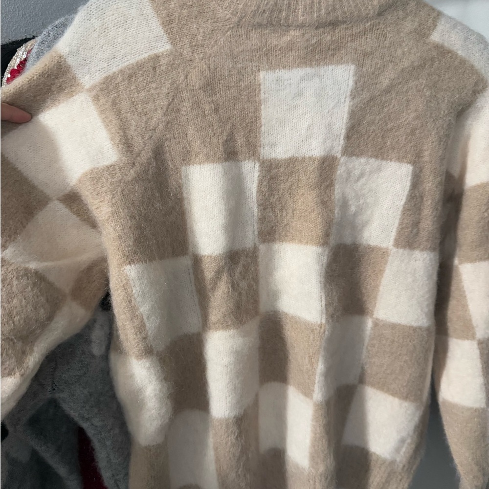 Sandro check pattern sweater - Picture 2 of 5